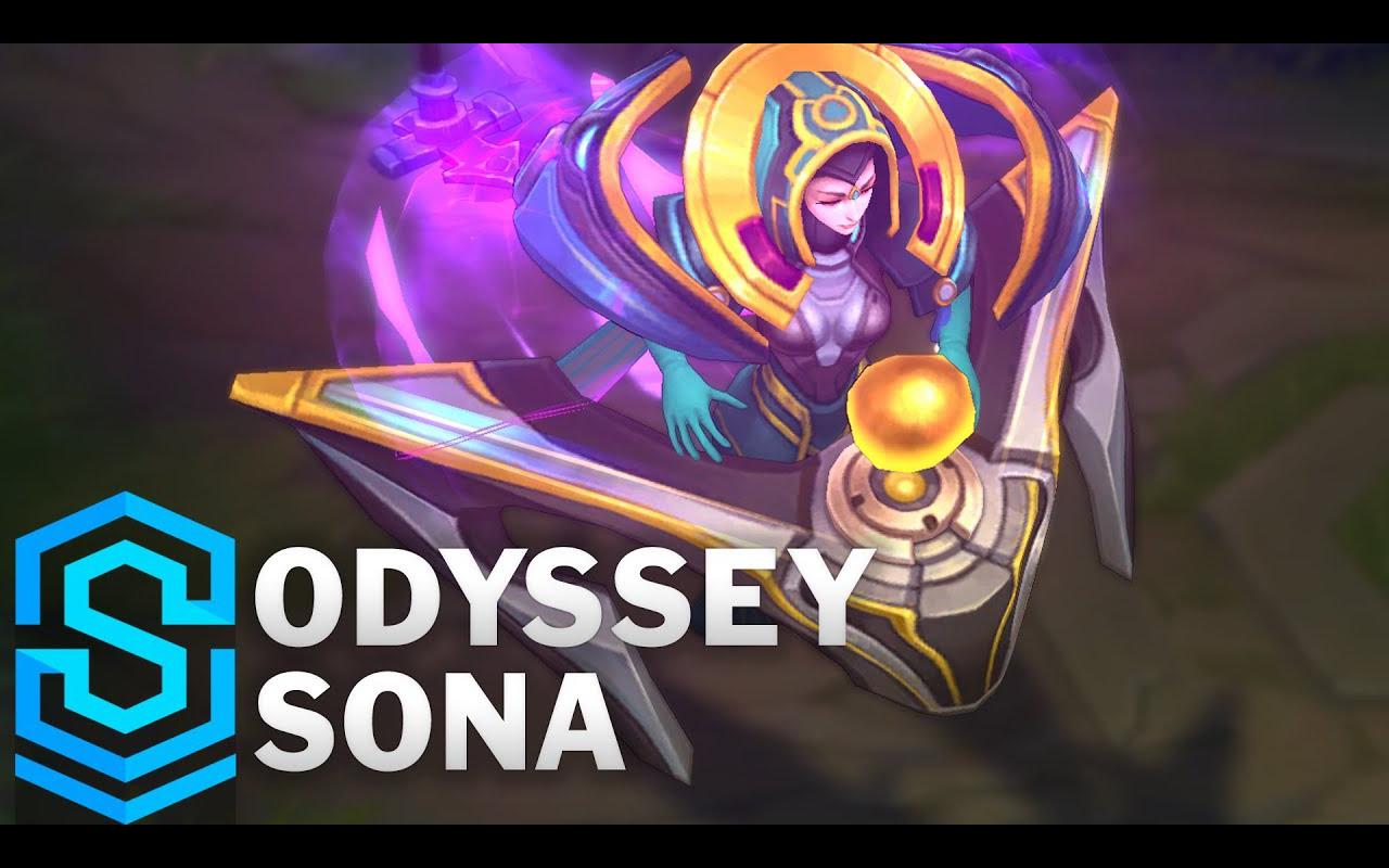 「皮肤档案室」娑娜·琴瑟仙女 —— 奥德赛 - 英雄联盟