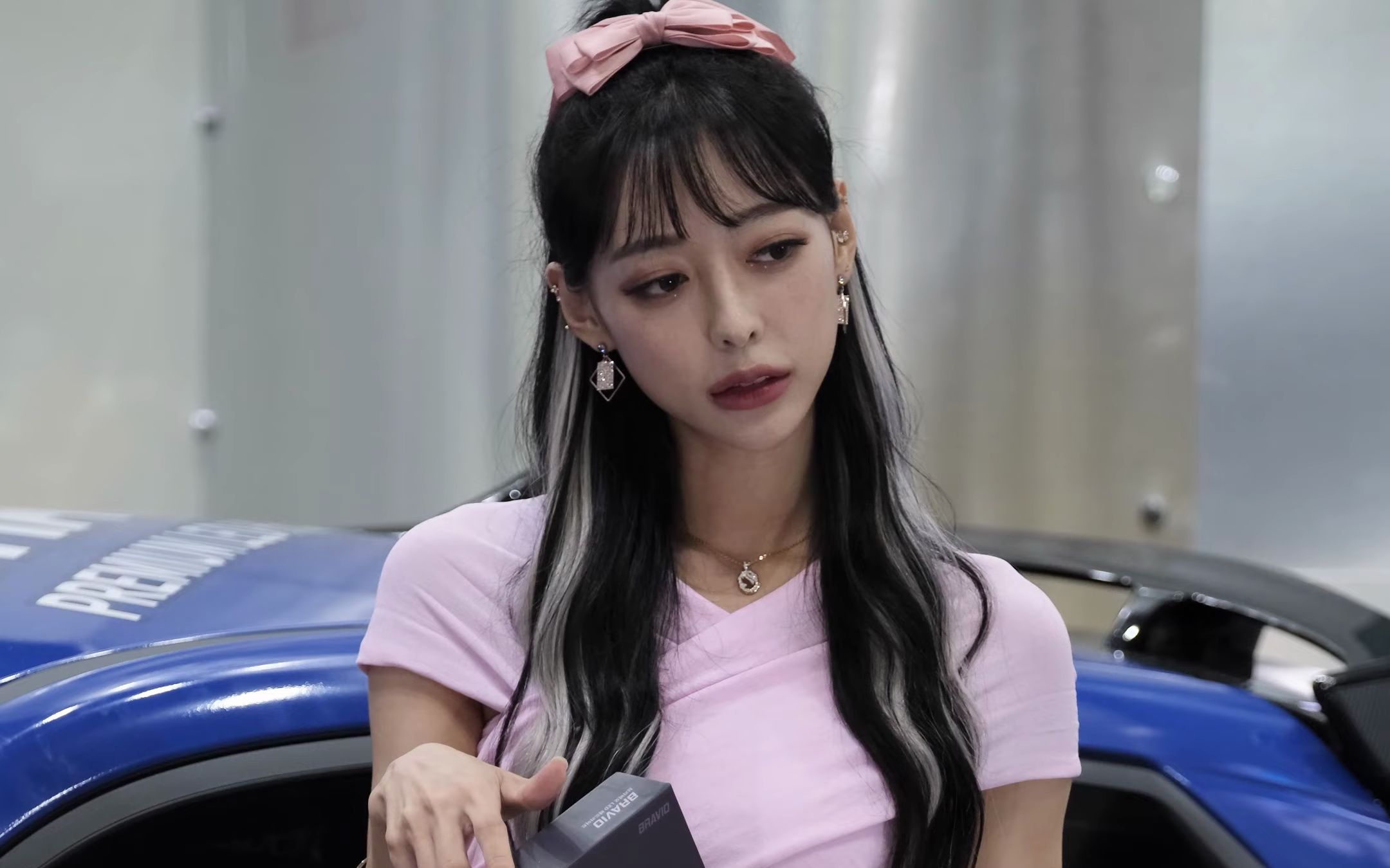 220918 汽车沙龙周 bravio展位的美丽模特 郑雅拉