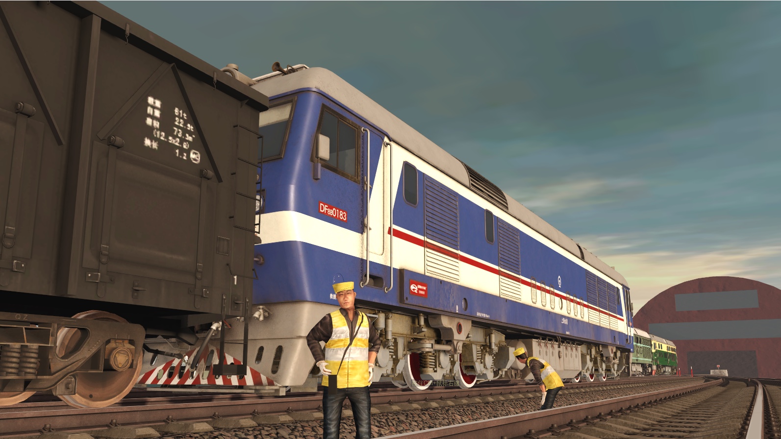 【trs22】南凭线扶绥站海螺专用线小运转列车还原