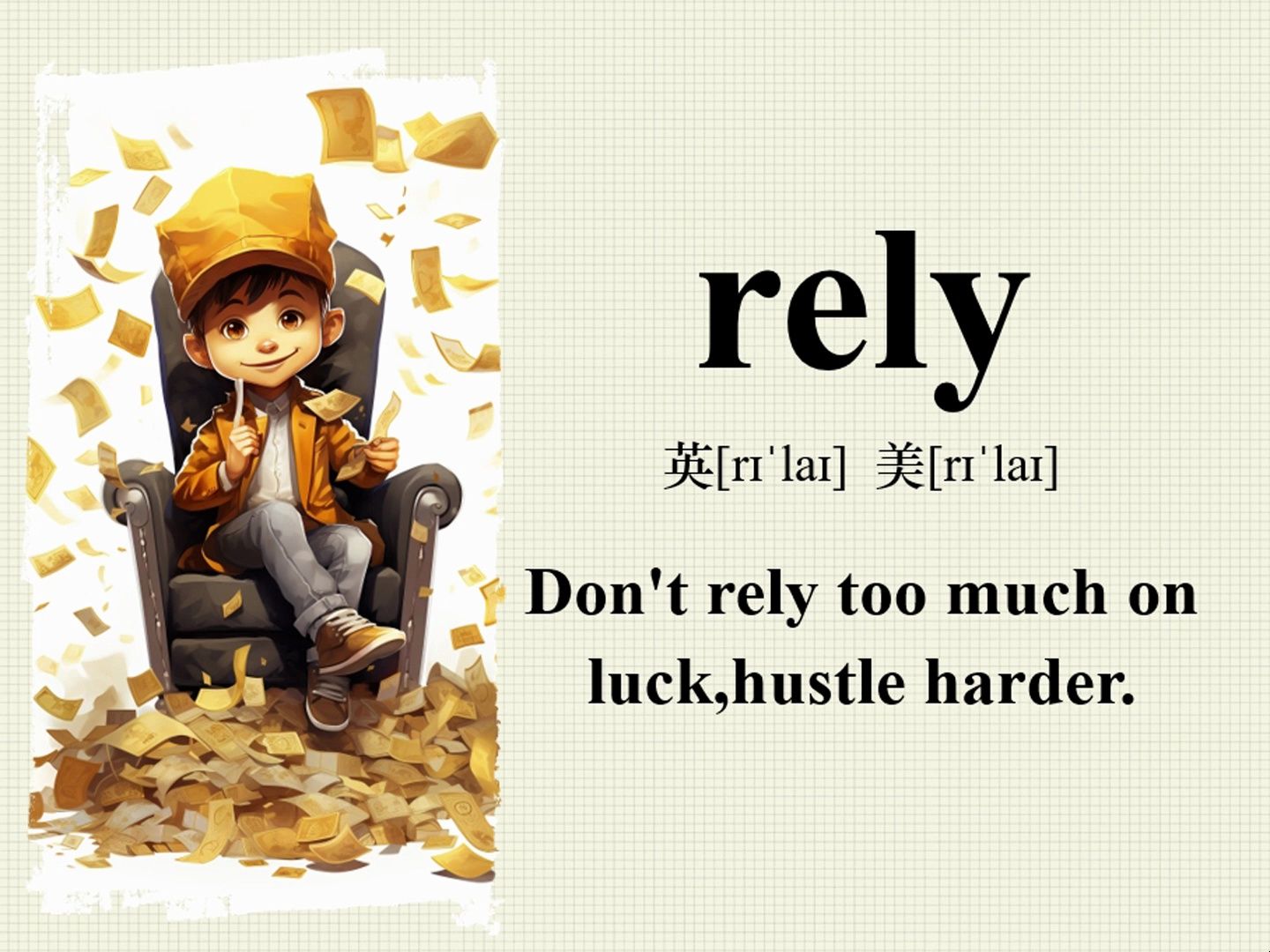 rely 看图说话 记单词 英文阅读