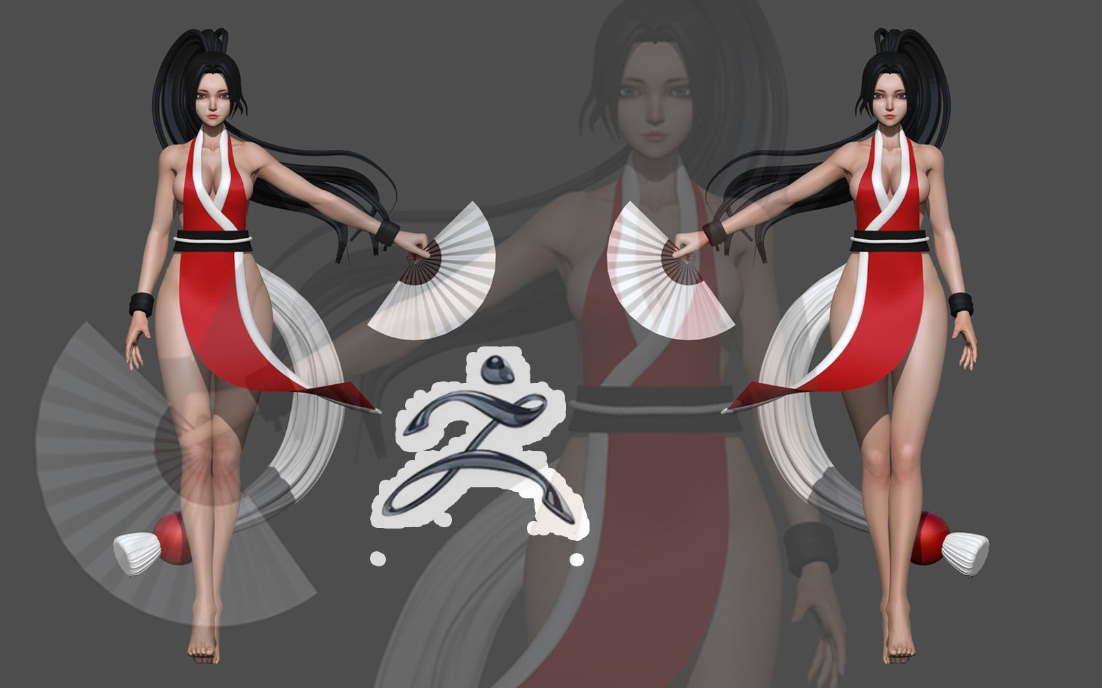 【zbrush人物建模】这样的不知火舞你一定没看过?