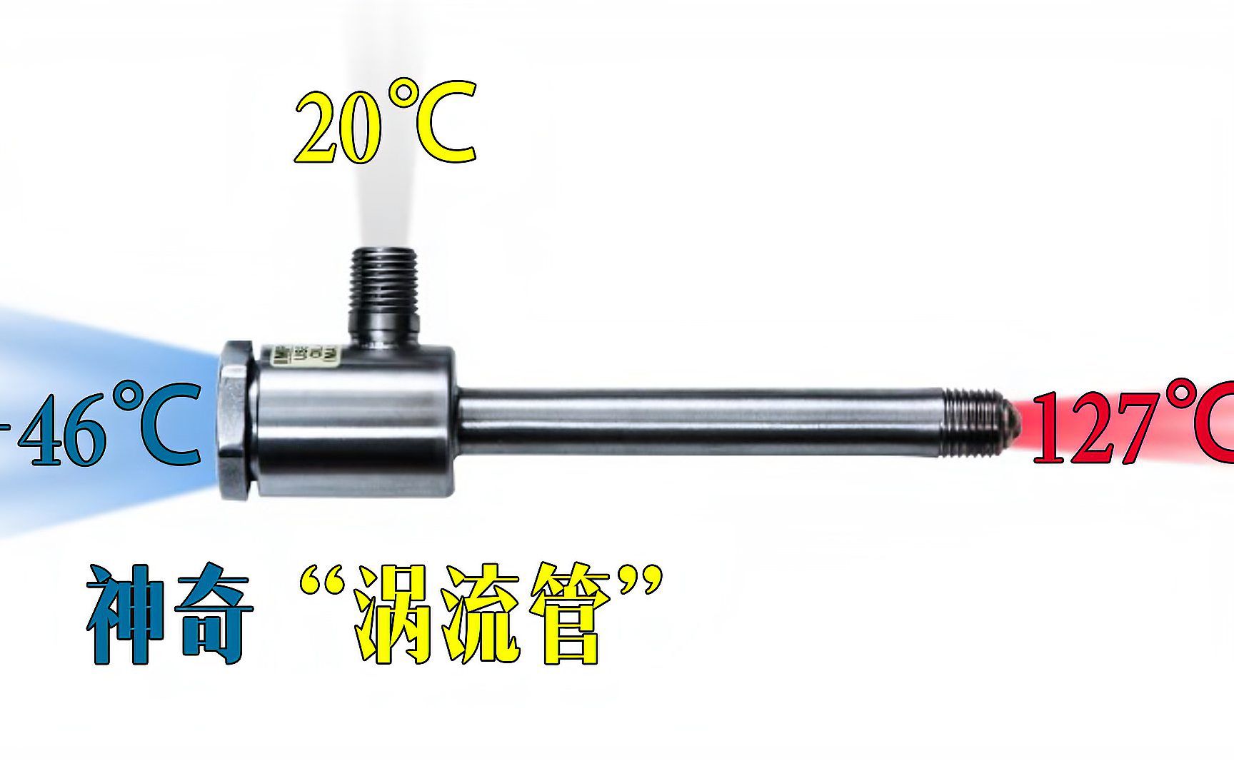 不可思议的涡流管,能让空气瞬间变冷,这是什么原理?哔哩哔哩bilibili