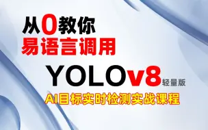 Download Video: 1.【易语言YOLOv8轻量版教学】第一次使用YOLOv8如何设置