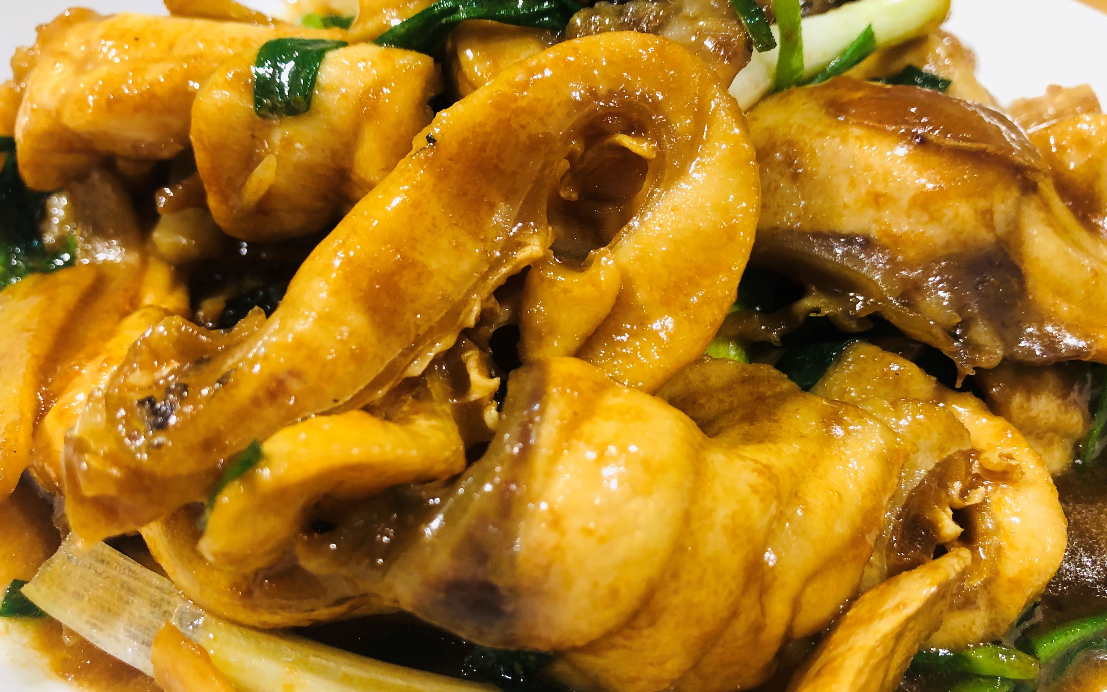 姜葱爆炒脆肉鲩鱼片图片