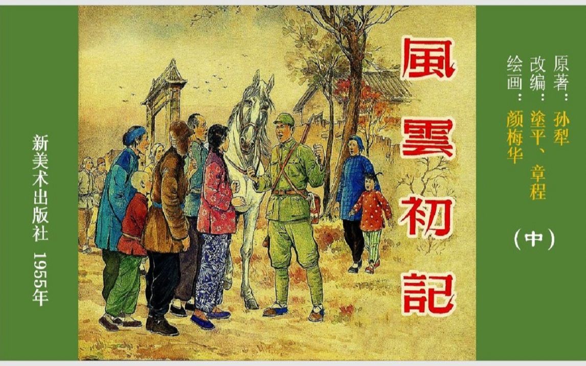 现代文学经典连环画——风云初记(中)(颜梅华 绘)