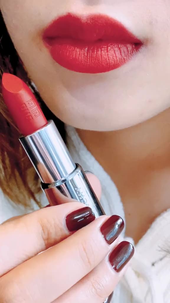 不一定每天都很好 但每天都会有小美好在等你 纪梵希 n37 口红 试色