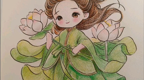 【绘画步骤】古风小姐姐