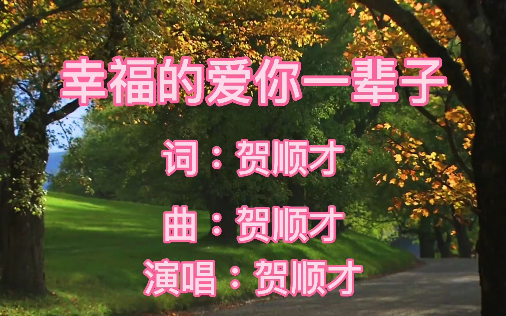 贺顺才 幸福的爱你一辈子