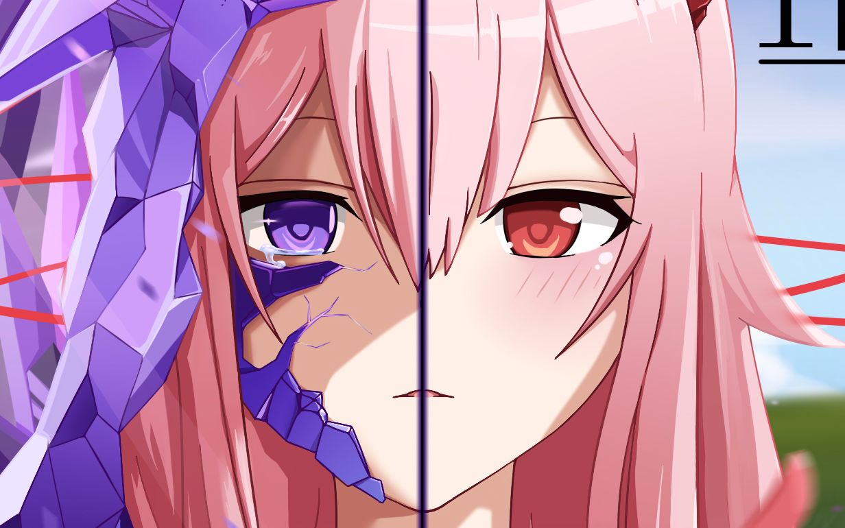 【板绘】【pad姬与h暗】楪祈美如画~《罪恶王冠》同人系列