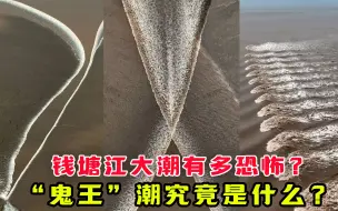 Download Video: 钱塘江大潮有多恐怖？“鬼王”潮究竟是什么？钱塘江大潮知多少？ #钱塘江鬼王潮 #鱼鳞潮 #杭州钱塘江潮水