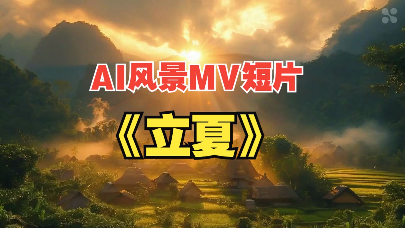 AI风景mv短片 《立夏》哔哩哔哩bilibili