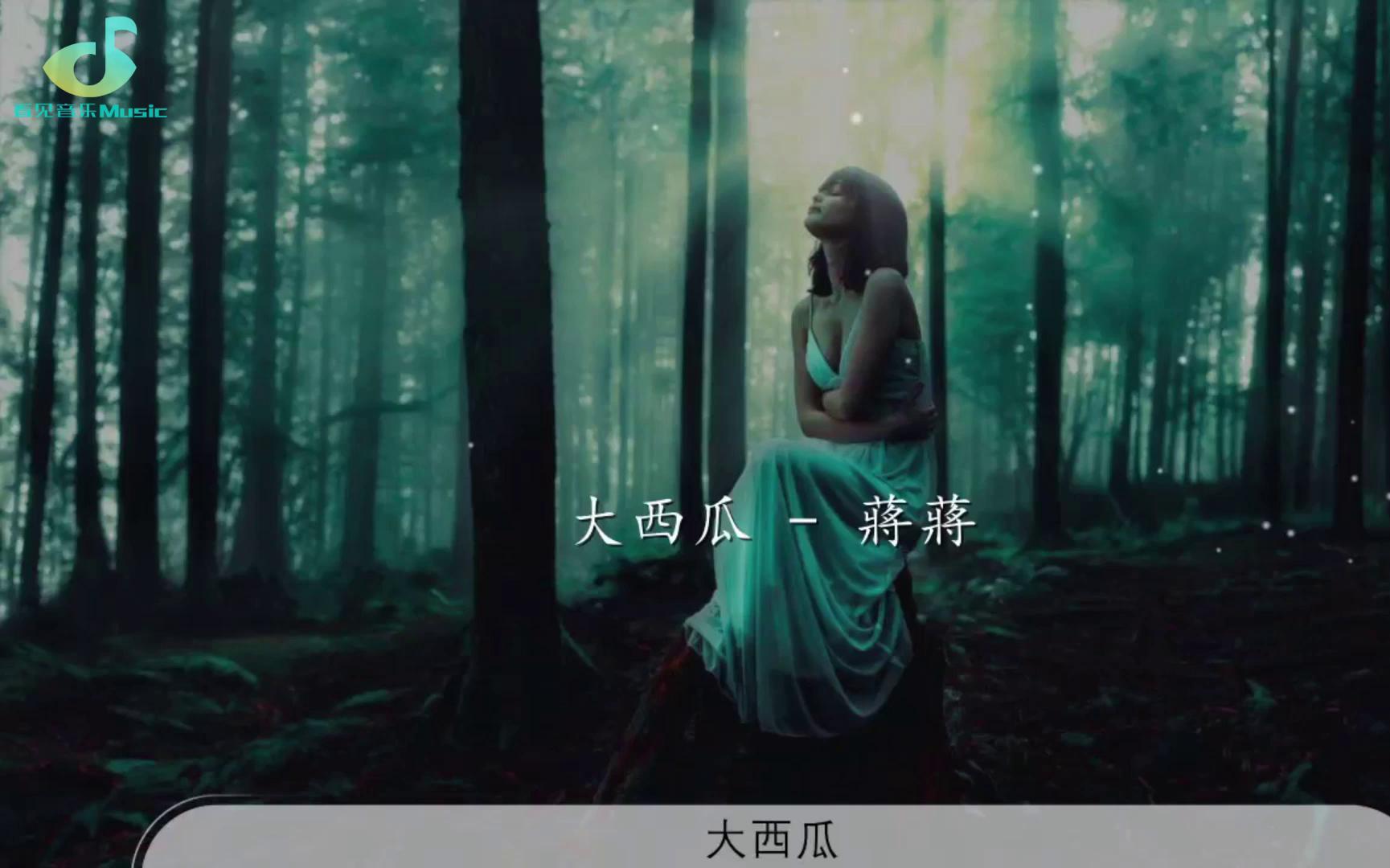 大西瓜  蒋蒋『我卖的大西瓜 味道甜到家』【动态歌词Lyrics】#看见音乐Music哔哩哔哩bilibili