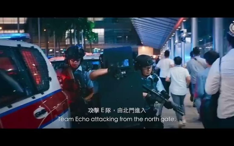 [图]比港片还震撼！2021香港警队最新宣传片《守城》