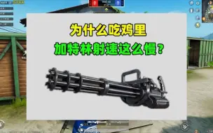 Video herunterladen: 为什么吃鸡里加特林射速这么慢？原因只有1个，光子也没办法