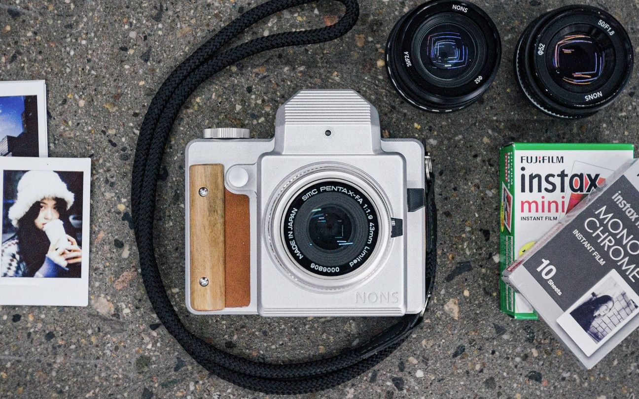 nons sl645 - instax mini相纸可换镜头单反拍立得相机