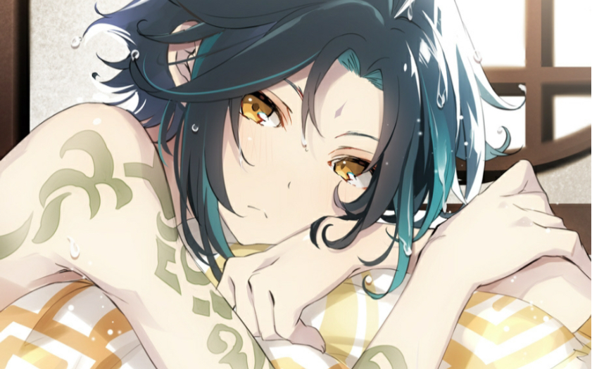 原神魈7级好感尘歌壶对话救命阿魈太会了呜呜呜