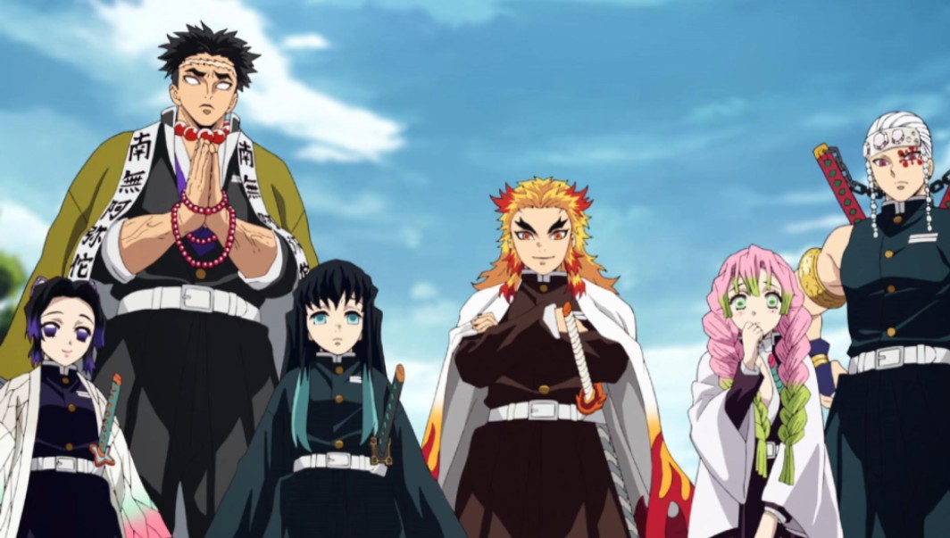 鬼杀队九柱集合,炭治郎赏了风柱不死川实弥一记头锤