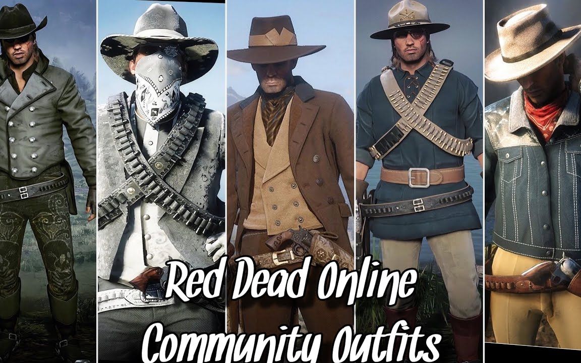 [荒野大镖客2/生肉] 线上模式男性服装穿搭分享