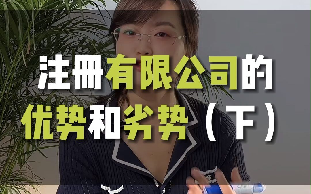 有限公司的优劣势哔哩哔哩bilibili