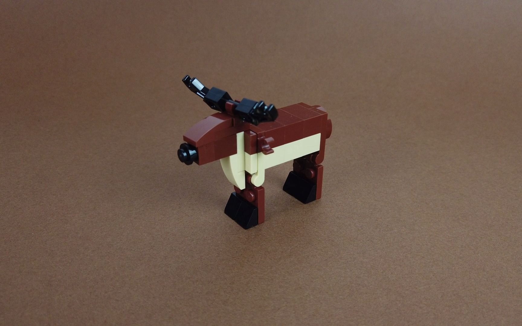 乐高moc教程圣诞节麋鹿拼搭指南