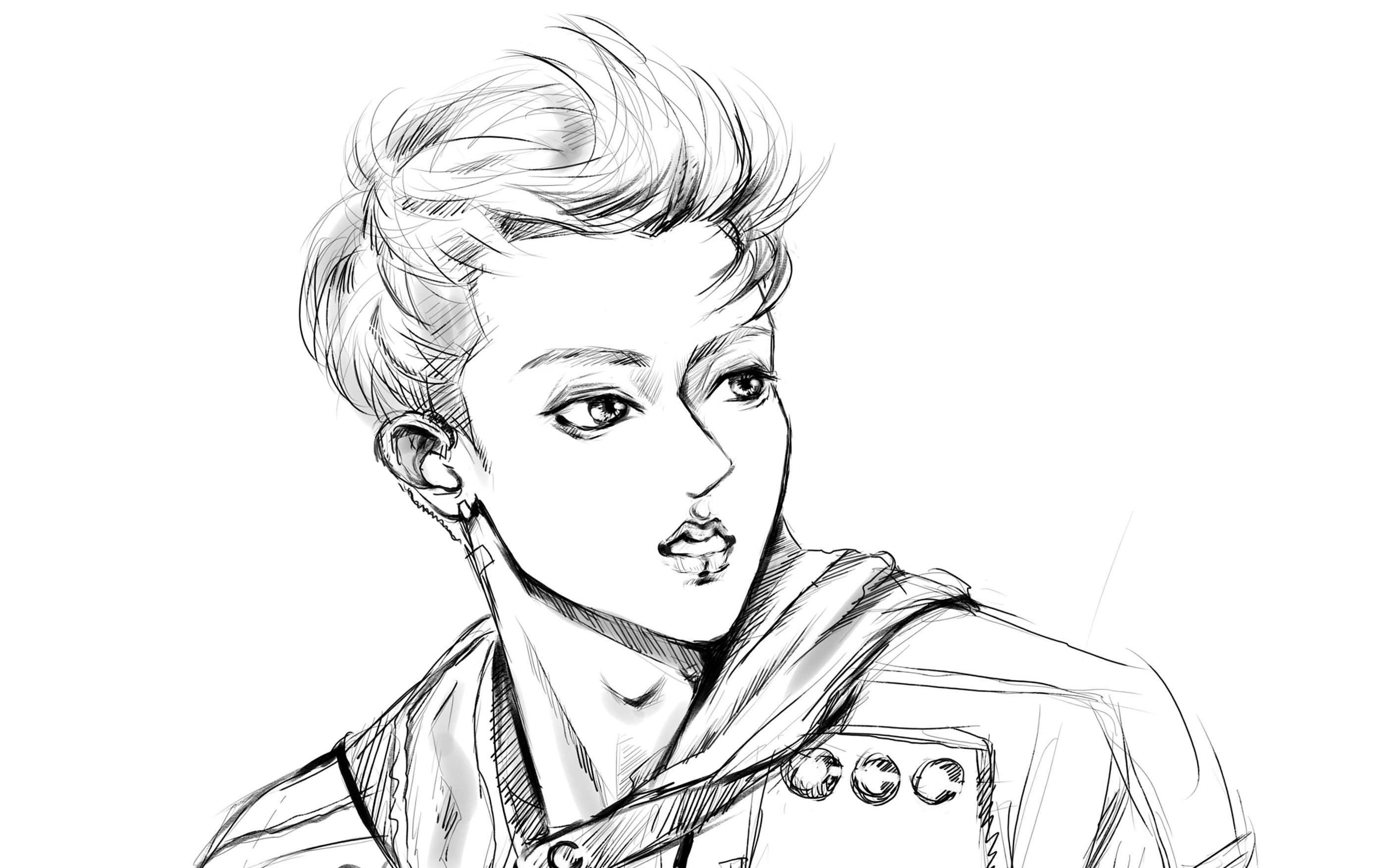 黄子韬-星光大赏桃-sai绘画过程