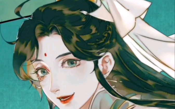 『天官赐福』漫画里风师娘娘出场这一段的美貌真的太惊艳了!