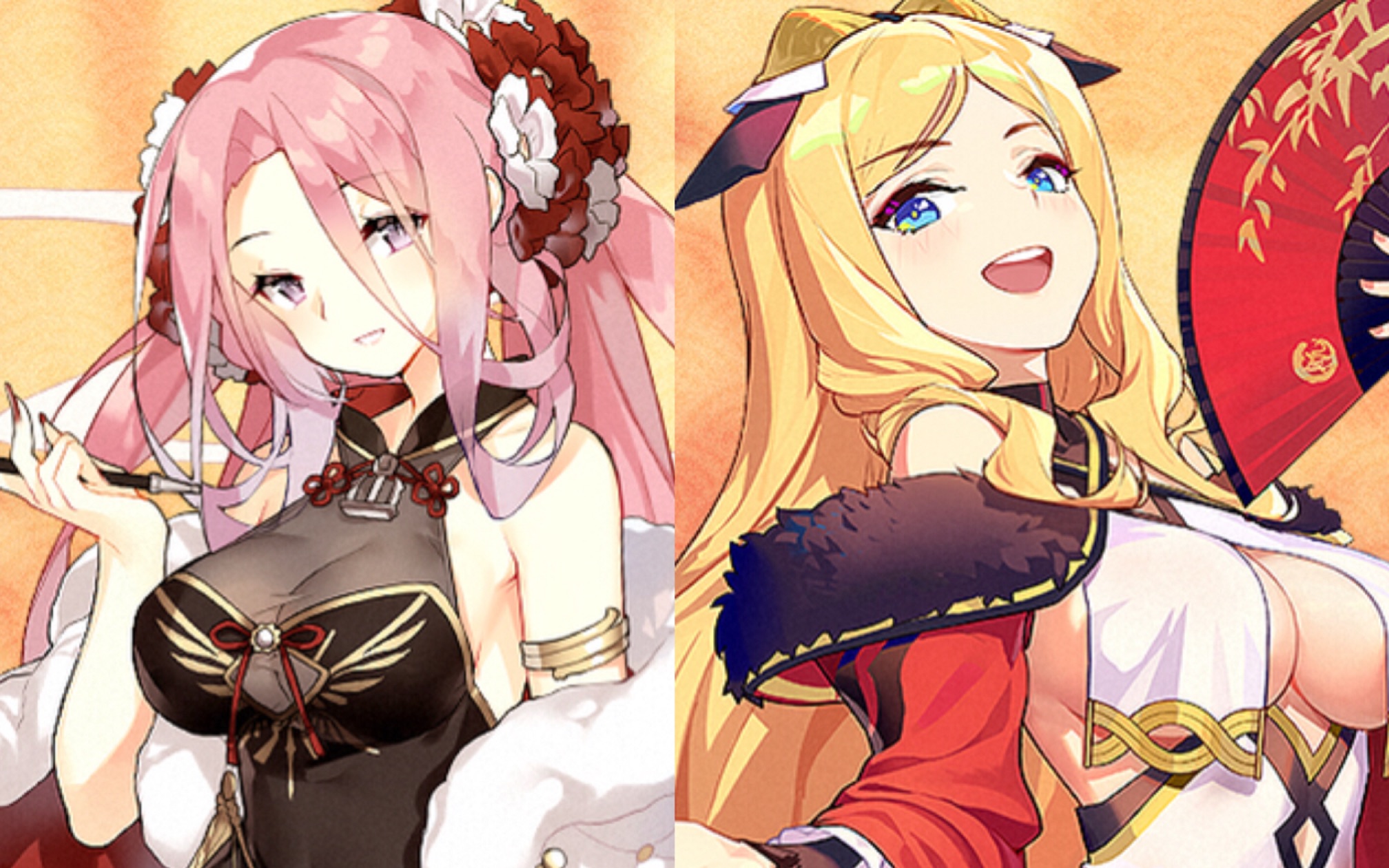 【碧蓝航线】列克星敦 追赶者 春节皮肤 立绘模型台词展示