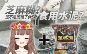 Tải video: 【Ya酱B限熟肉】日本主播第一次品尝黑芝麻糊：这是水泥吗www