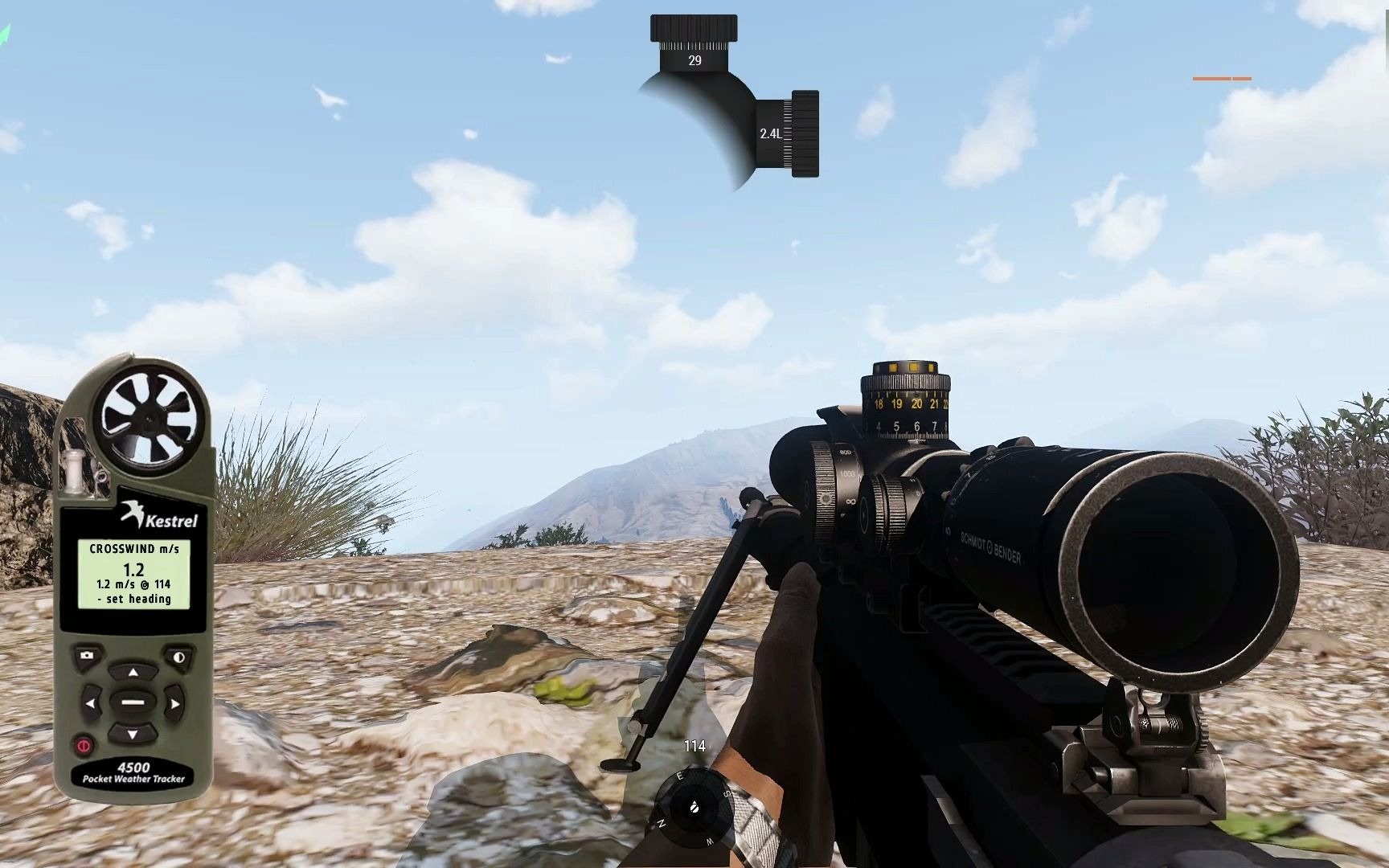 cheytacm200加载419gr弹药施密特本德25倍瞄镜测试