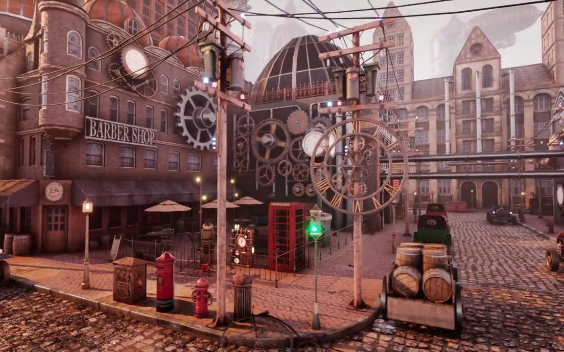 【ue4】蒸汽朋克環境場景包 steampunk / victorian environment mega