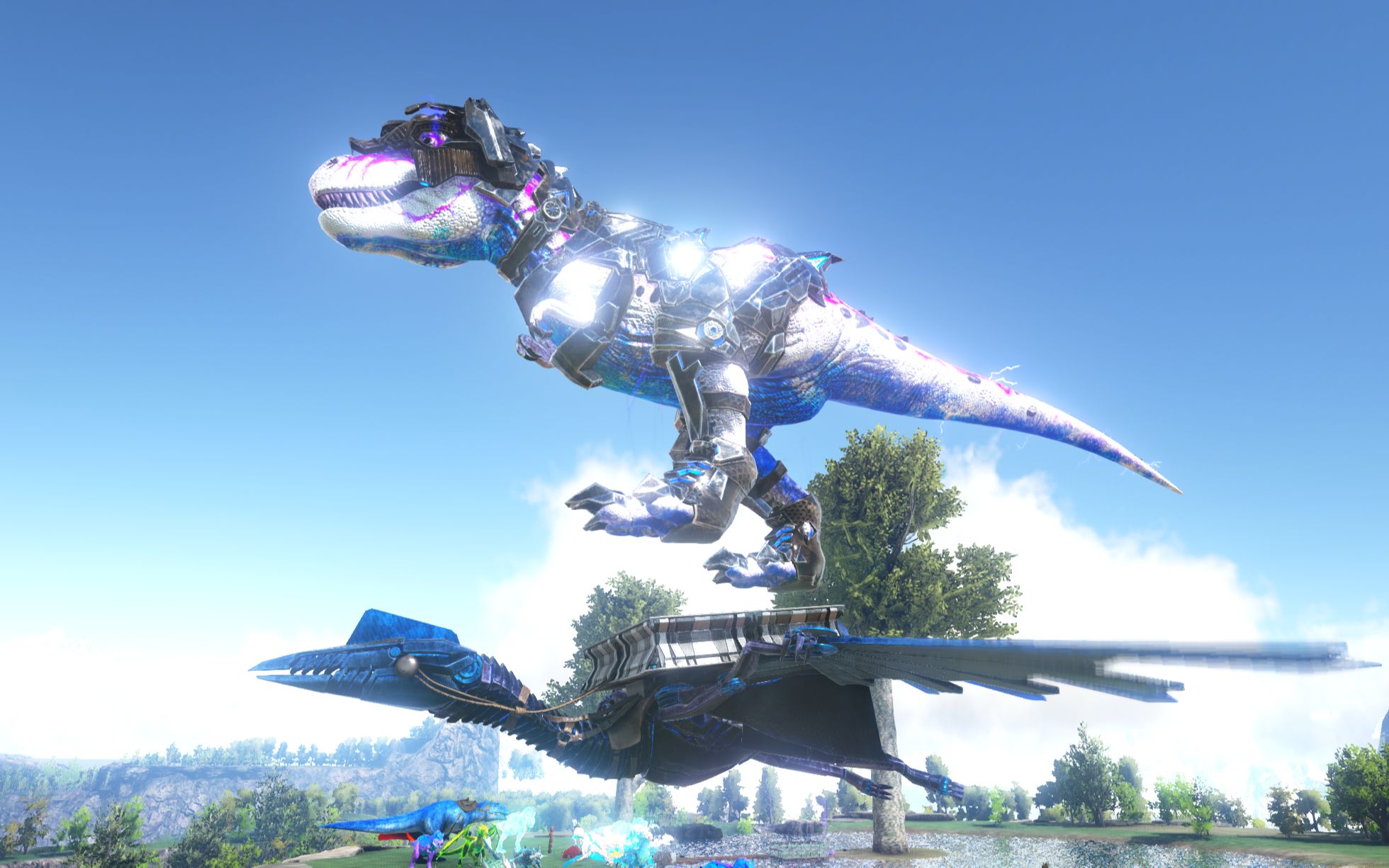 方舟生存进化 纪元28 掌控制空权!苍穹霸王龙的空中导弹