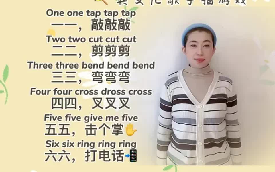 英语启蒙 幼儿手指游戏 手势舞 英语启蒙儿歌