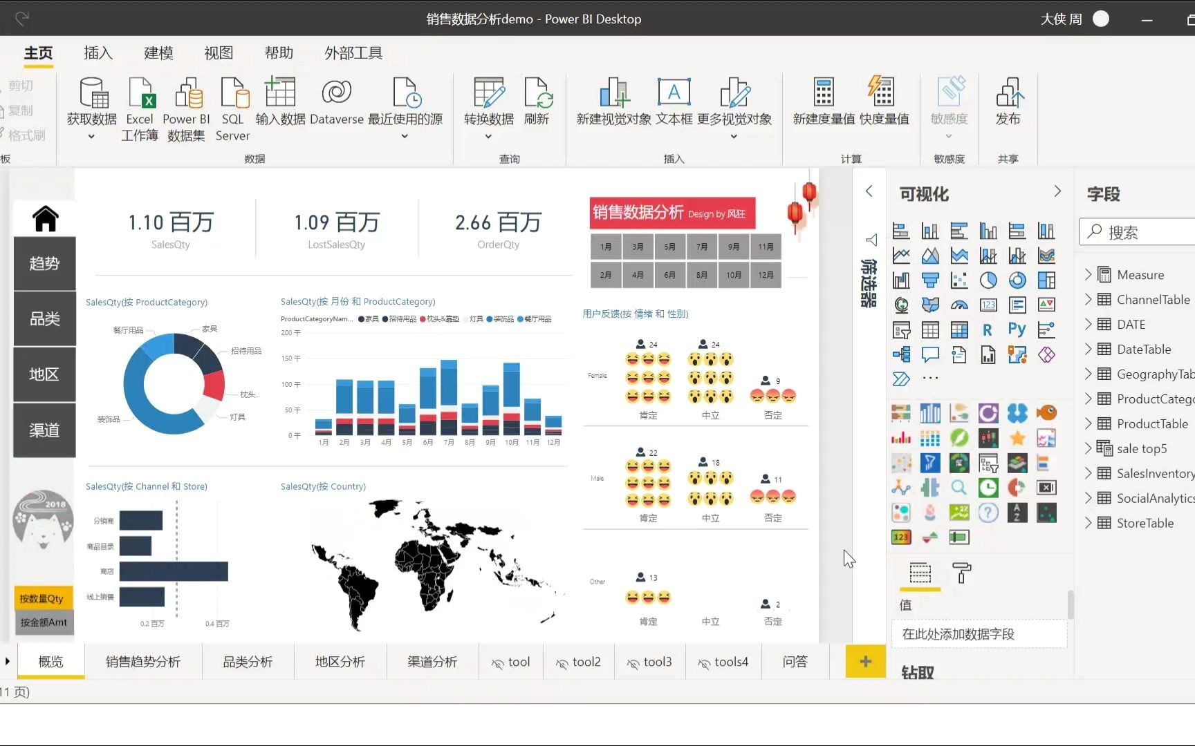 [图]Power BI+Tableau，带你从基本数据处理、数据可视化、到数据报告产出