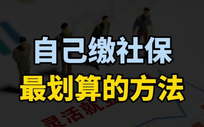 灵活就业自己缴纳社保,所有钱都要自己出,像我这样缴纳更划算!哔哩哔哩bilibili