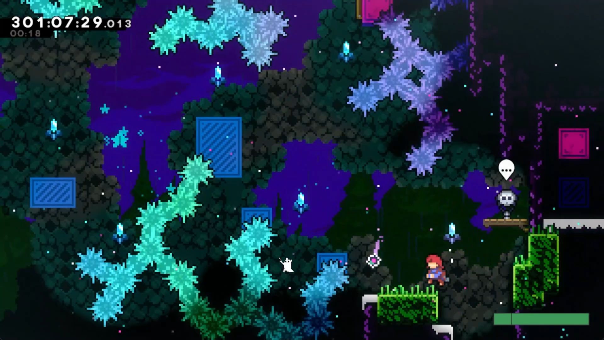 【celeste蔚蓝/自制图】剧透警告!雨夜a面节奏面及b面全流程