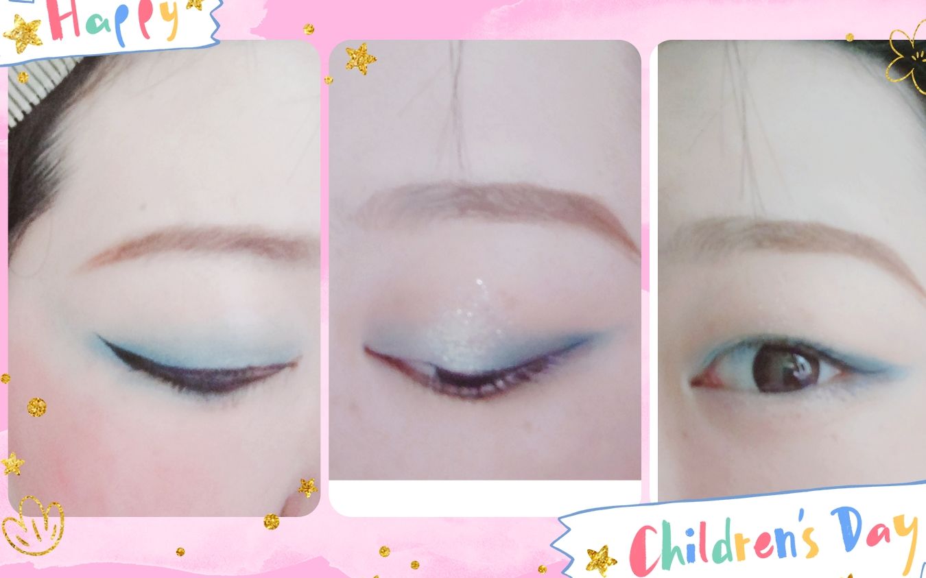 仿妆纪念那些年炫丽闪耀十分有妆感的舞台妆巴啦啦小魔仙同款蓝色眼影