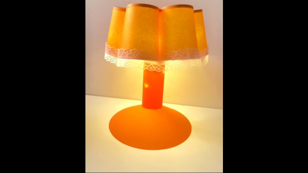 10个纸杯台灯制作过程图片