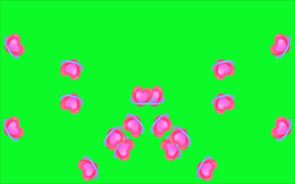 【整蛊绿幕】抖音小心心礼物砸出素材合集(一共6个素材)