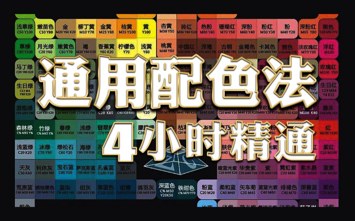 【配色教程】全网最优配色技法教程大全 [4小时学会]哔哩哔哩bilibili