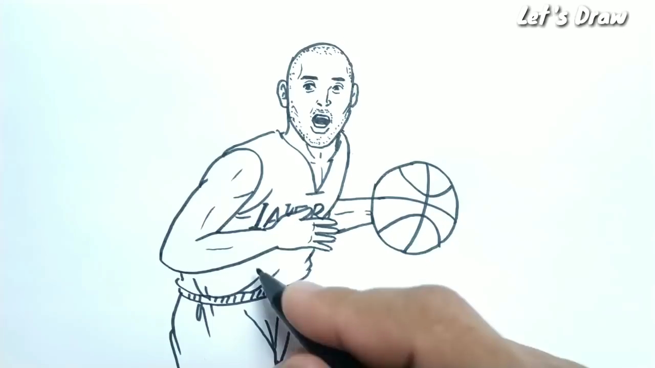 如何用(2 4)号球衣数字画出nba 球星科比.