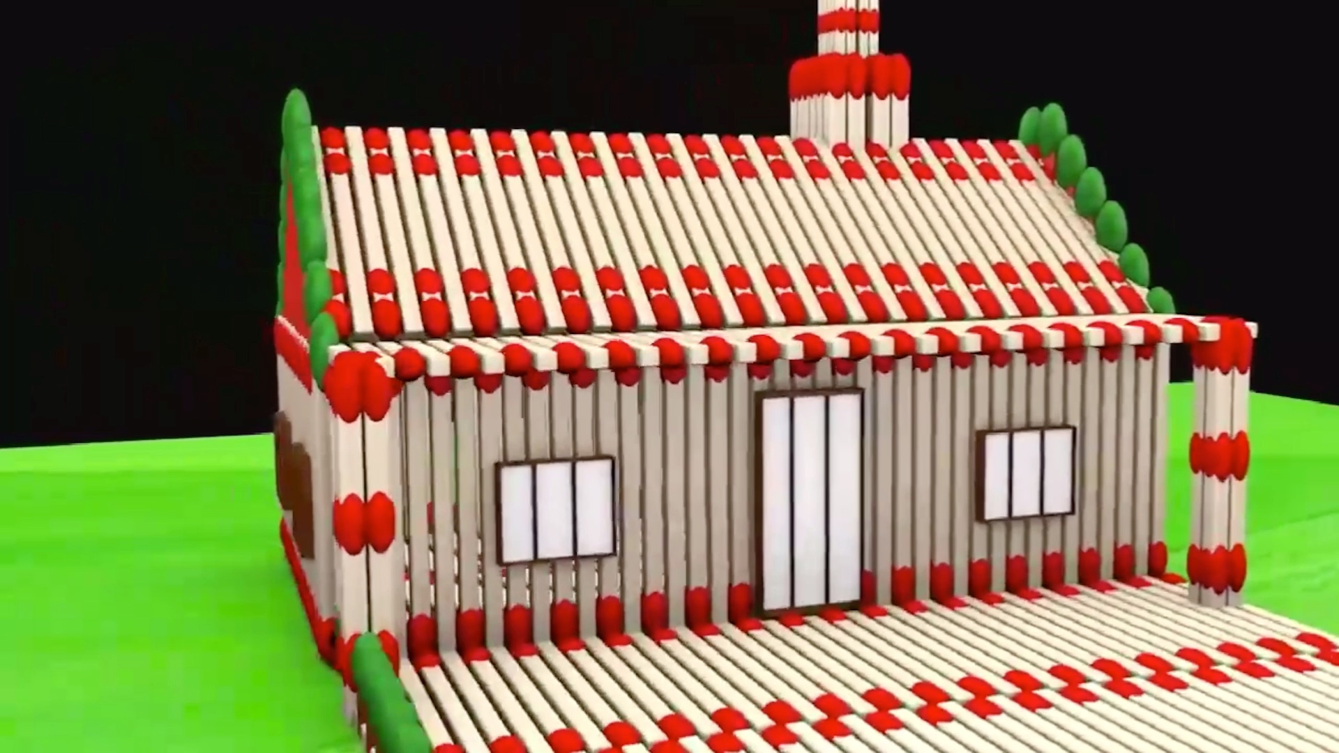 火柴建一座房子!