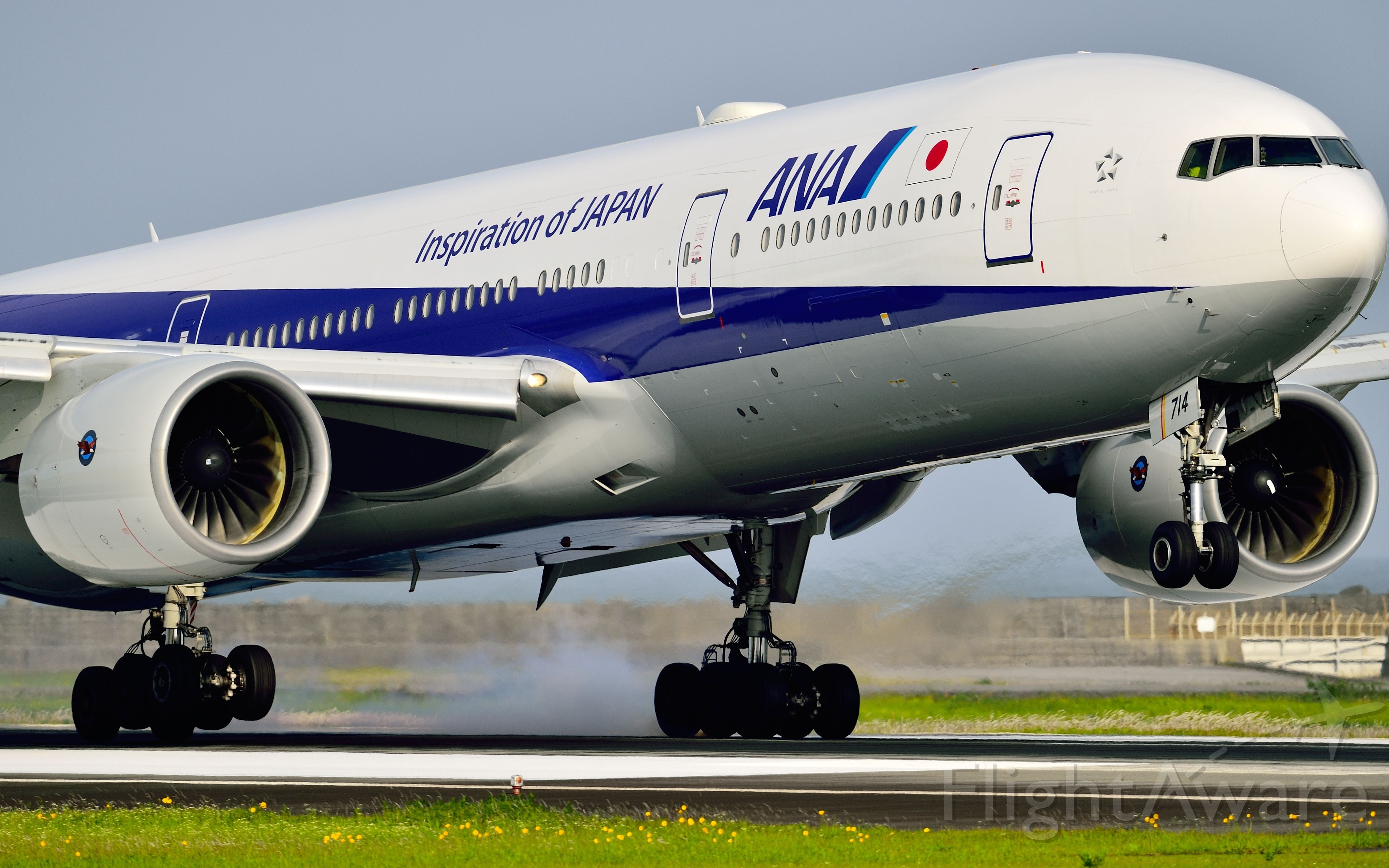 xplane11全日空b772进近香港老启德机场