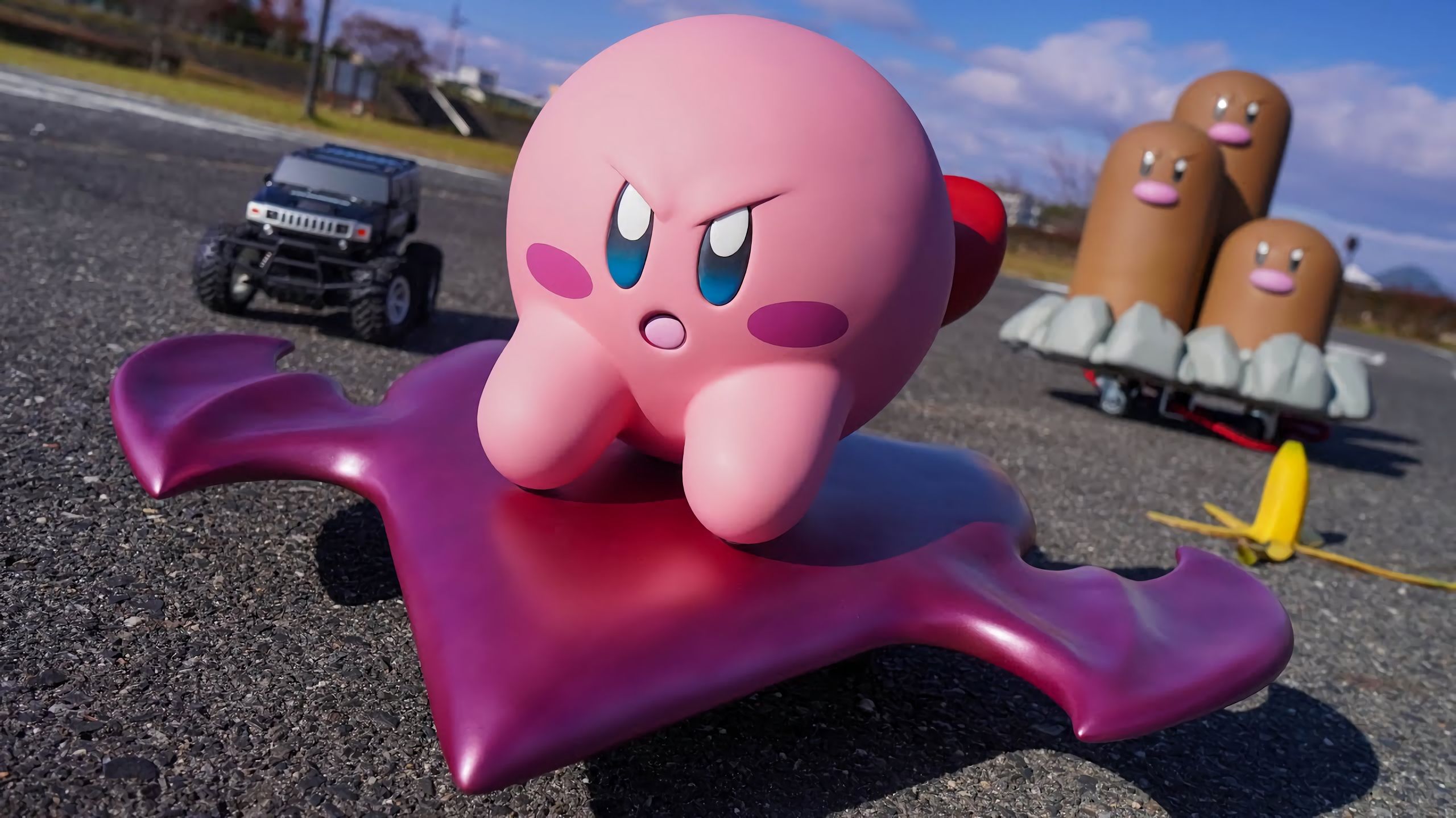 星之卡比·黏土·艺术·diy手工·精灵宝可梦·可爱·赛车比赛·搬运