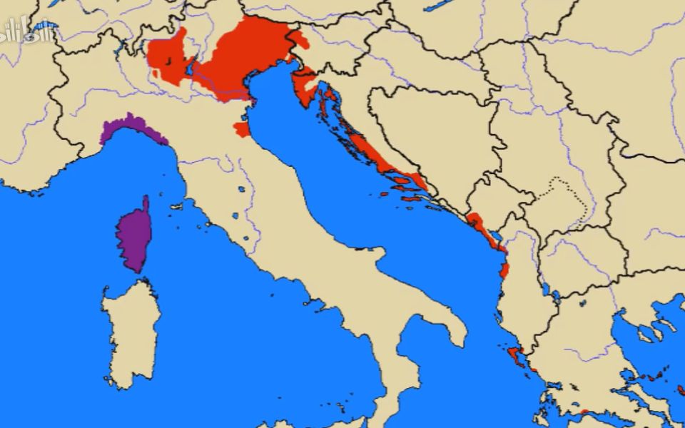 【历史地图】威尼斯,热那亚与比萨