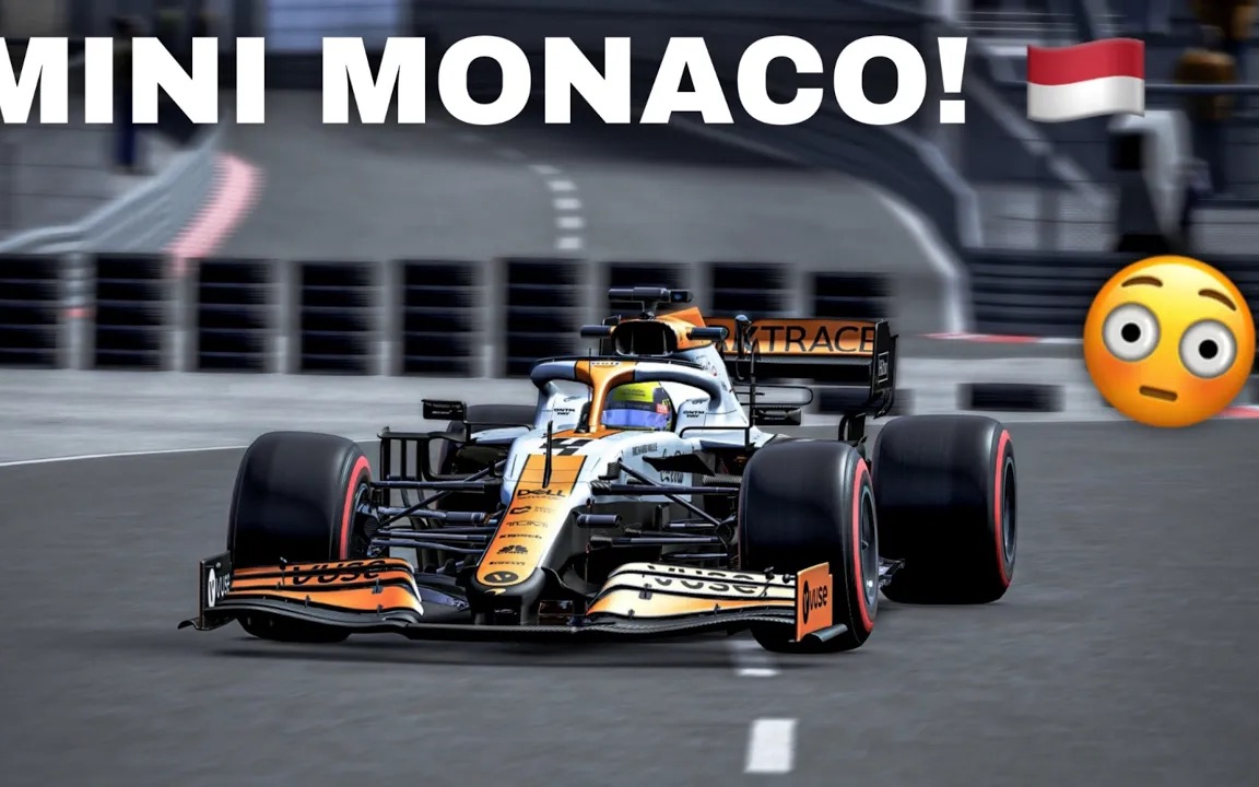 lando norris f1 hotlap at miniature monaco!_哔哩哔哩_bilibili