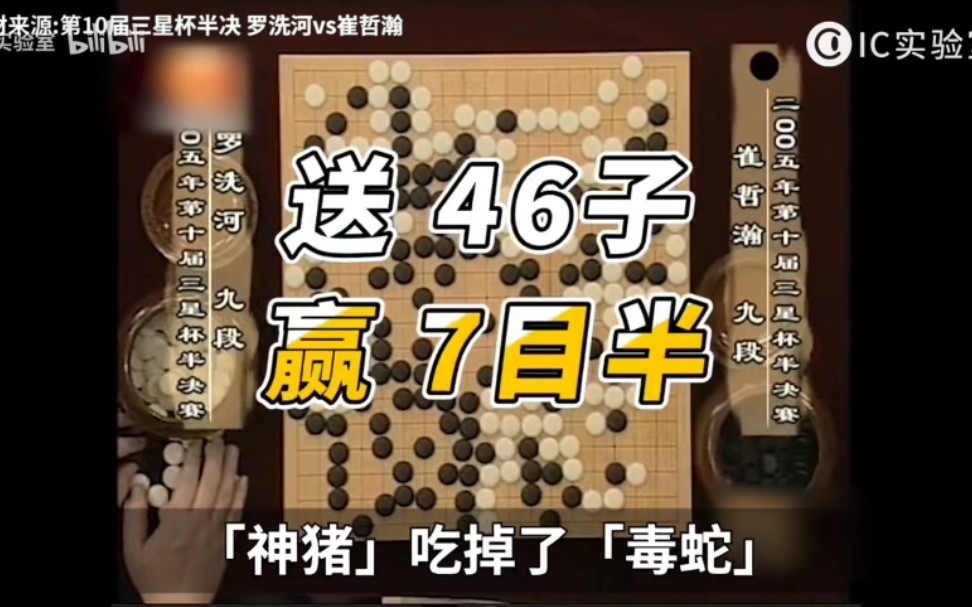 [图]，珍珑棋局再现!罗洗河神之一手自屠大龙反胜韩国九段...