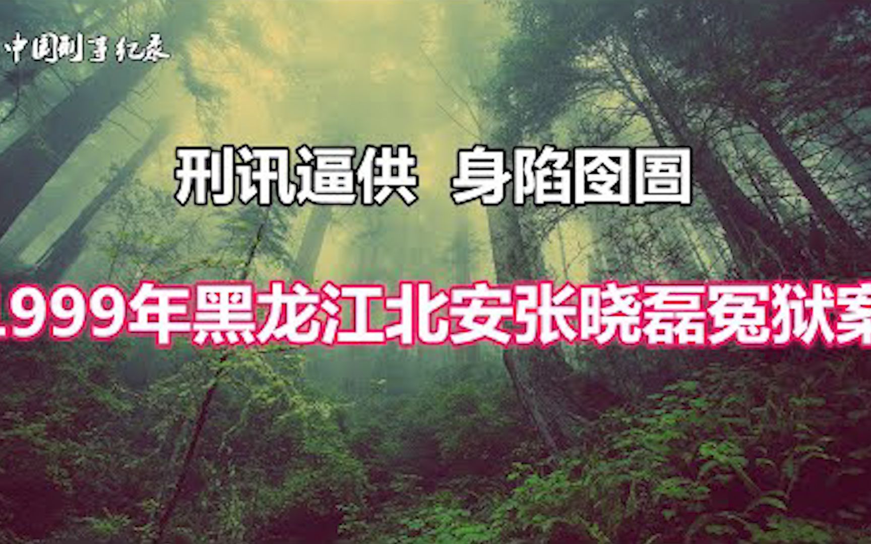 [图]刑讯逼供 身陷囹圄……1999年黑龙江北安市张晓磊冤狱案【中国真实案例】