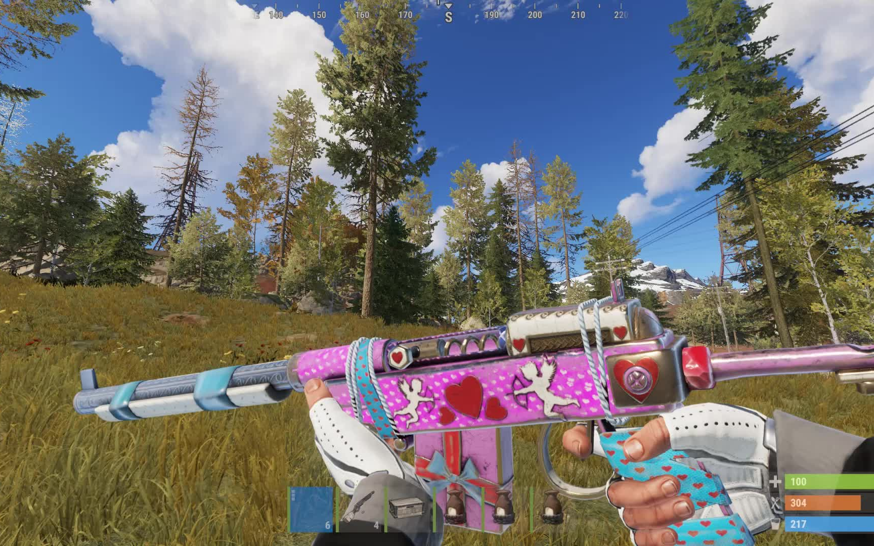 感谢慕言 千笑rust腐蚀游戏实况 箱子喷子熔炉半自动步枪皮肤展示