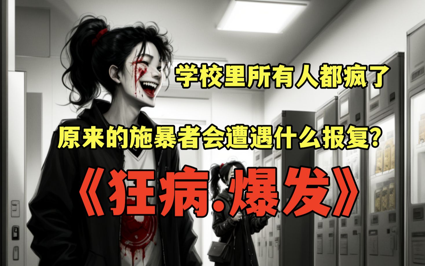 被欺凌的弱小拥有了反抗的能力,报复会有多么的凶残?ai漫画《狂病.爆发》第二集哔哩哔哩bilibili