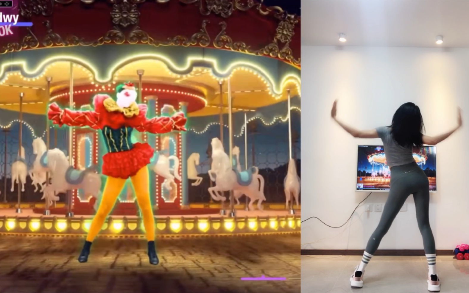 [图]舞力全开just dance|Dance Monkey简单芭蕾风舞蹈～